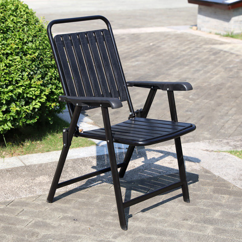 Modern Simplicity Waterproof Rectangular Carbon Steel PVC Foldable Camping Chair Backrest Armrest For Garden | Kalsten