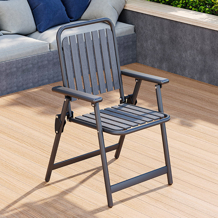 Modern Simplicity Waterproof Rectangular Carbon Steel PVC Foldable Camping Chair Backrest Armrest For Garden | Kalsten
