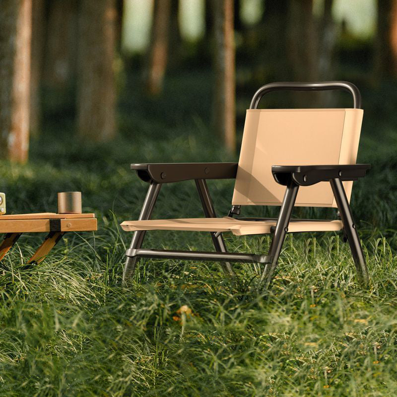Modern Minimalist Square Bent Oxford Fabric Steel Tube Chair Backrest Armrest For Outdoor | Kalsten