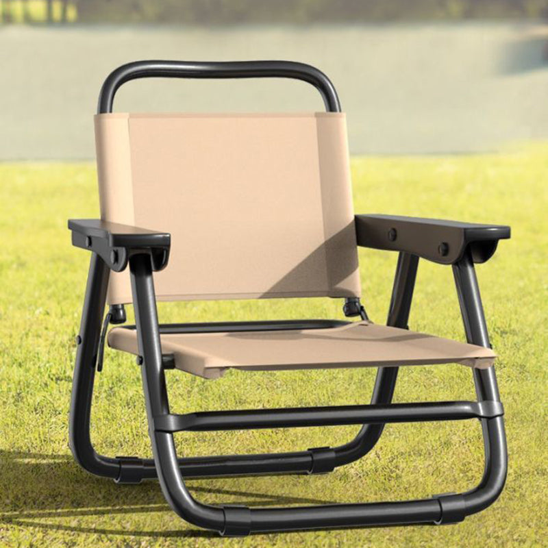 Modern Minimalist Square Bent Oxford Fabric Steel Tube Chair Backrest Armrest For Outdoor | Kalsten