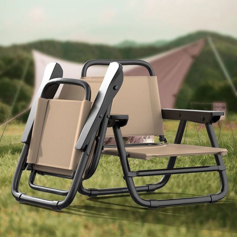 Modern Minimalist Square Bent Oxford Fabric Steel Tube Chair Backrest Armrest For Outdoor | Kalsten