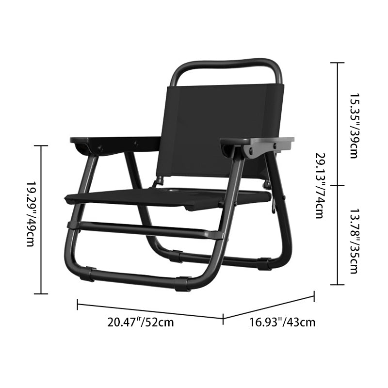 Modern Minimalist Square Bent Oxford Fabric Steel Tube Chair Backrest Armrest For Outdoor | Kalsten