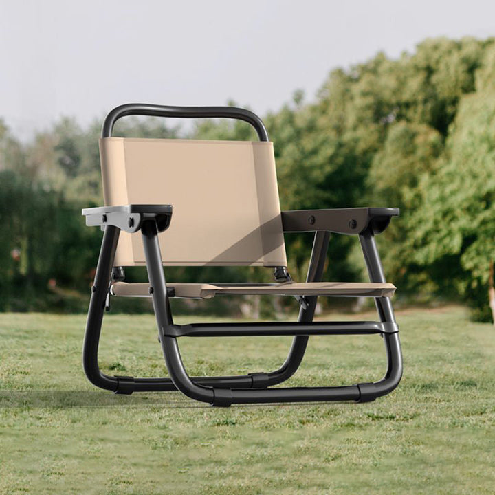 Modern Minimalist Square Bent Oxford Fabric Steel Tube Chair Backrest Armrest For Outdoor | Kalsten