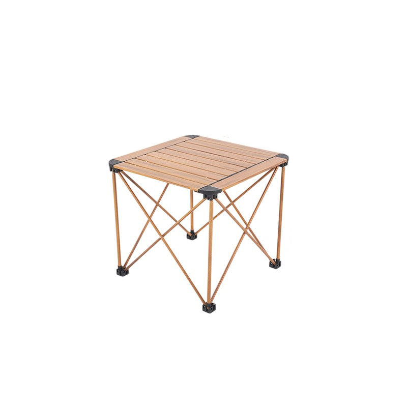 Modern Simplicity Square Rectangle Aluminum Iron Outdoor Foldable Camping Coffee Table 1-Tier For Garden | Kalsten