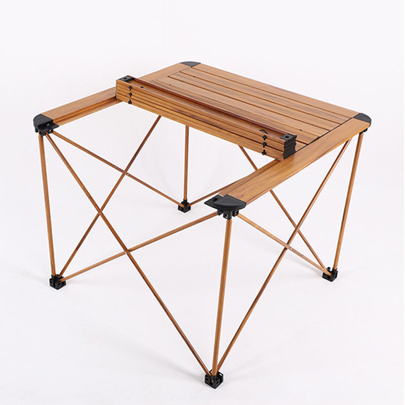 Modern Simplicity Square Rectangle Aluminum Iron Outdoor Foldable Camping Coffee Table 1-Tier For Garden | Kalsten