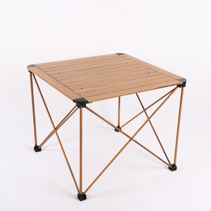 Modern Simplicity Square Rectangle Aluminum Iron Outdoor Foldable Camping Coffee Table 1-Tier For Garden | Kalsten