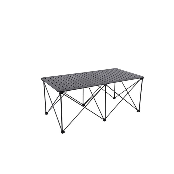 Modern Simplicity Square Rectangle Aluminum Iron Outdoor Foldable Camping Coffee Table 1-Tier For Garden | Kalsten