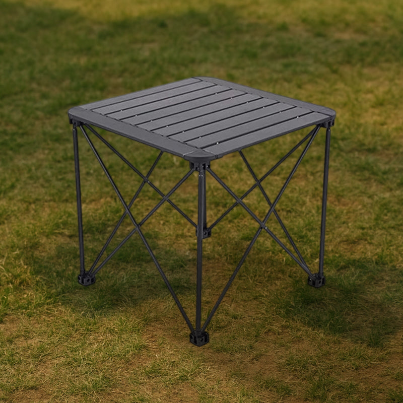 Modern Simplicity Square Rectangle Aluminum Iron Outdoor Foldable Camping Coffee Table 1-Tier For Garden | Kalsten