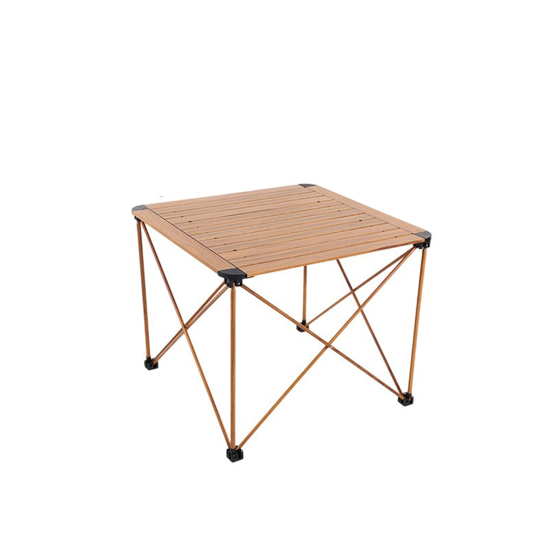 Modern Simplicity Square Rectangle Aluminum Iron Outdoor Foldable Camping Coffee Table 1-Tier For Garden | Kalsten