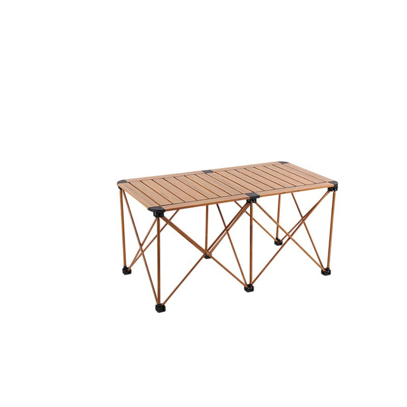 Modern Simplicity Square Rectangle Aluminum Iron Outdoor Foldable Camping Coffee Table 1-Tier For Garden | Kalsten