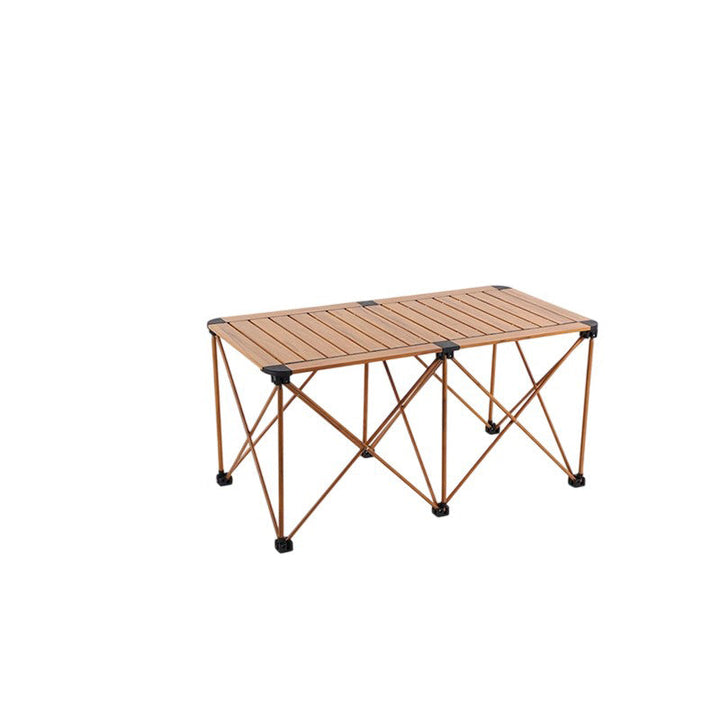 Modern Simplicity Square Rectangle Aluminum Iron Outdoor Foldable Camping Coffee Table 1-Tier For Garden | Kalsten