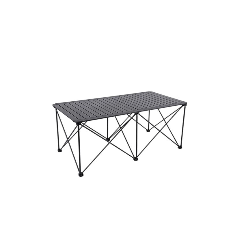 Modern Simplicity Square Rectangle Aluminum Iron Outdoor Foldable Camping Coffee Table 1-Tier For Garden | Kalsten