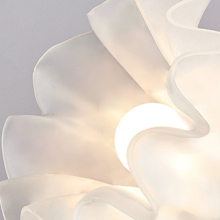 Kalsten | Ceiling Light with Floral Glass Shade Design