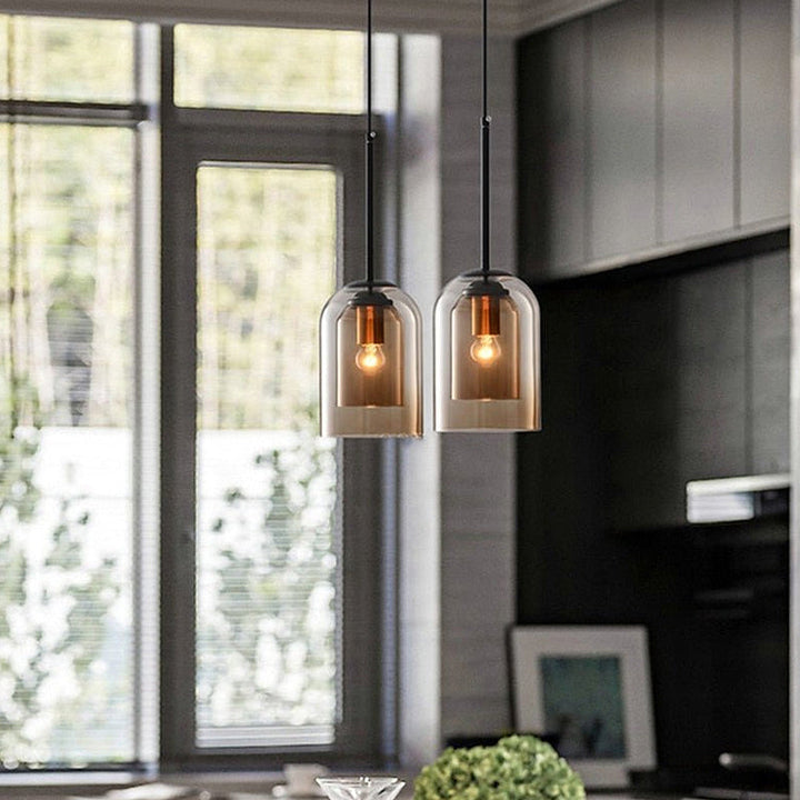 Minimalist Double Layer Small Pendant Light | Kalsten