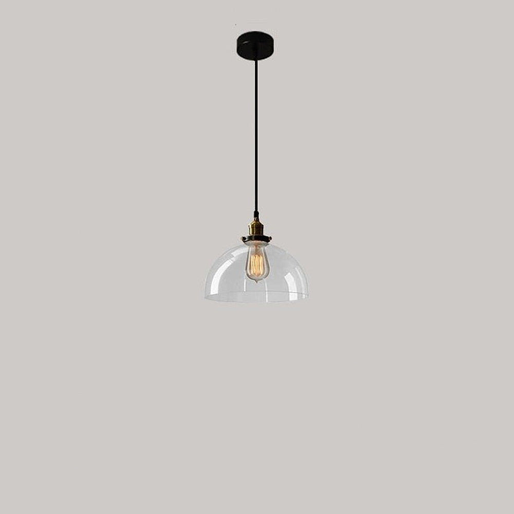Nordic Clear Glass Bedside Pendant Light | Kalsten