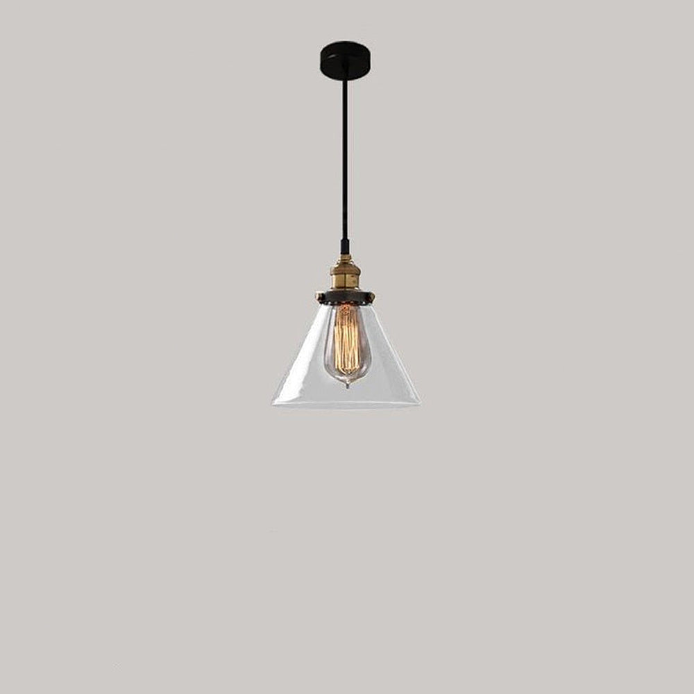 Nordic Clear Glass Bedside Pendant Light | Kalsten