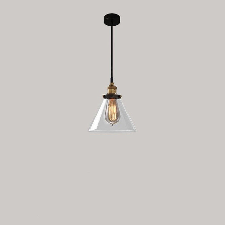 Nordic Clear Glass Bedside Pendant Light | Kalsten