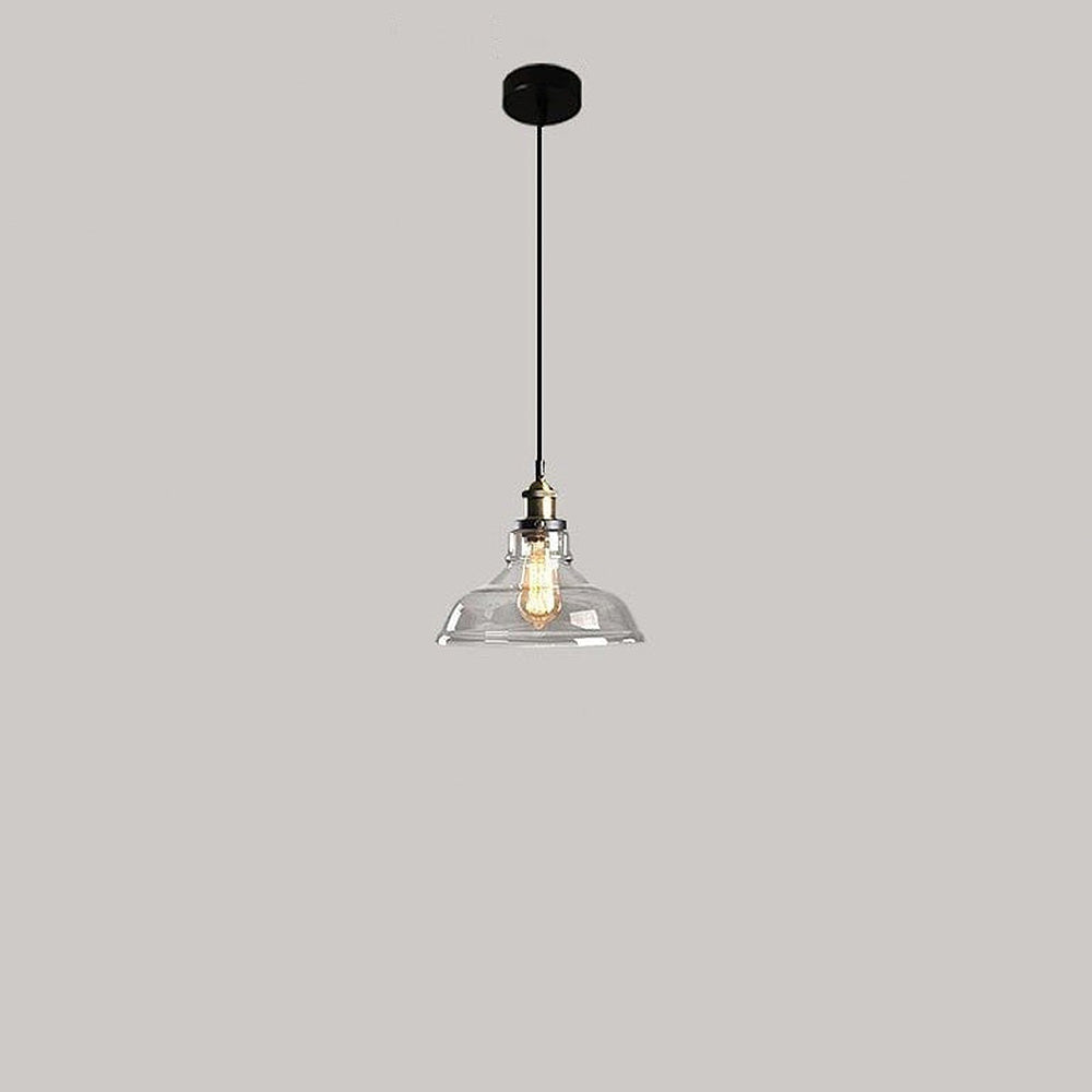 Nordic Clear Glass Bedside Pendant Light | Kalsten