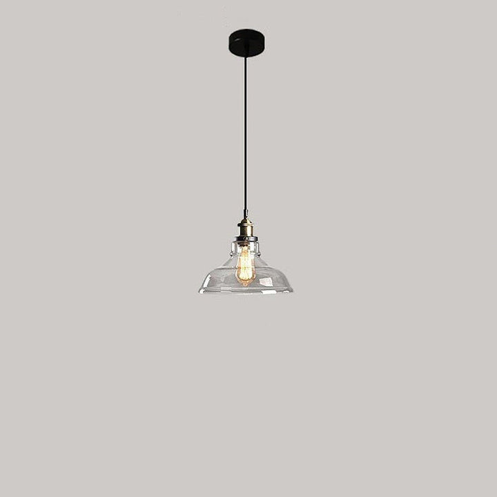 Nordic Clear Glass Bedside Pendant Light | Kalsten