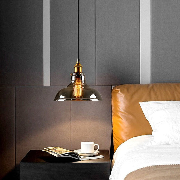 Nordic Clear Glass Bedside Pendant Light | Kalsten