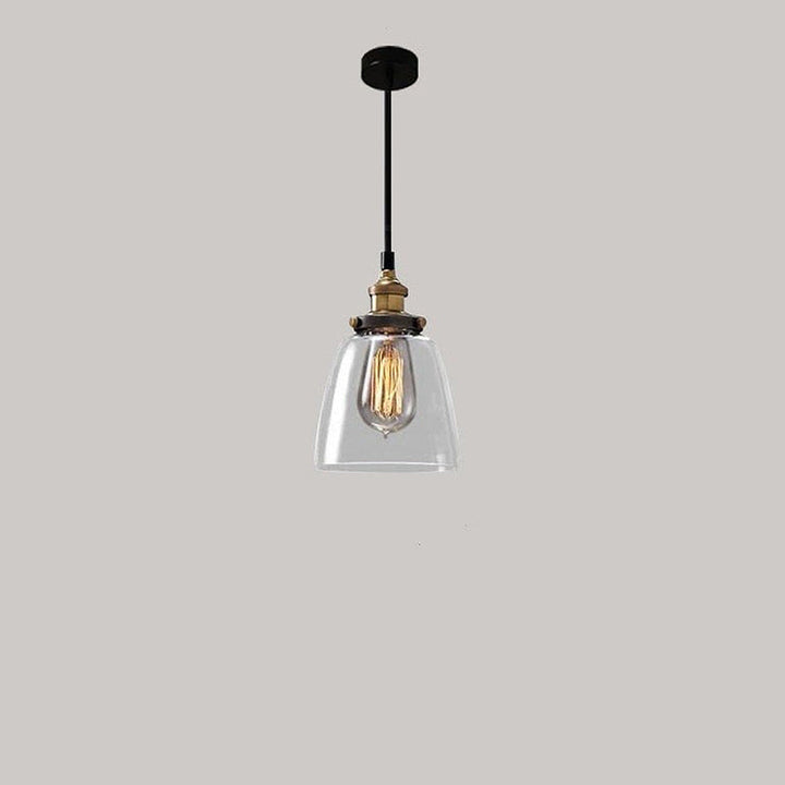 Nordic Clear Glass Bedside Pendant Light | Kalsten