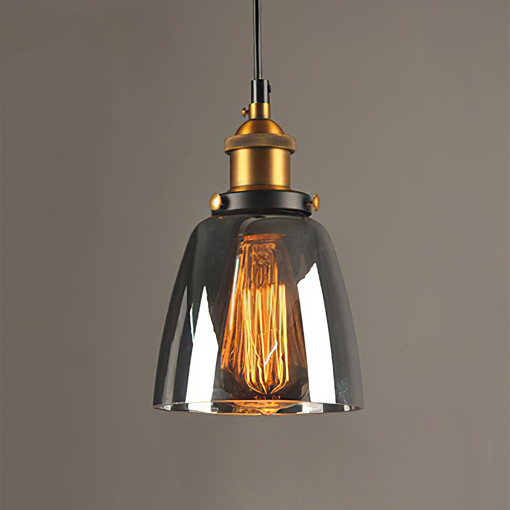 Nordic Clear Glass Bedside Pendant Light | Kalsten