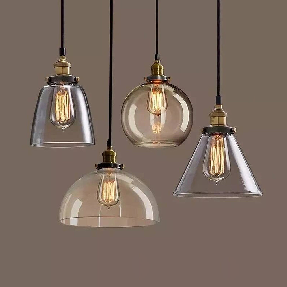 Nordic Clear Glass Bedside Pendant Light | Kalsten
