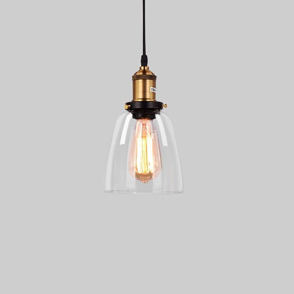 Nordic Clear Glass Bedside Pendant Light | Kalsten