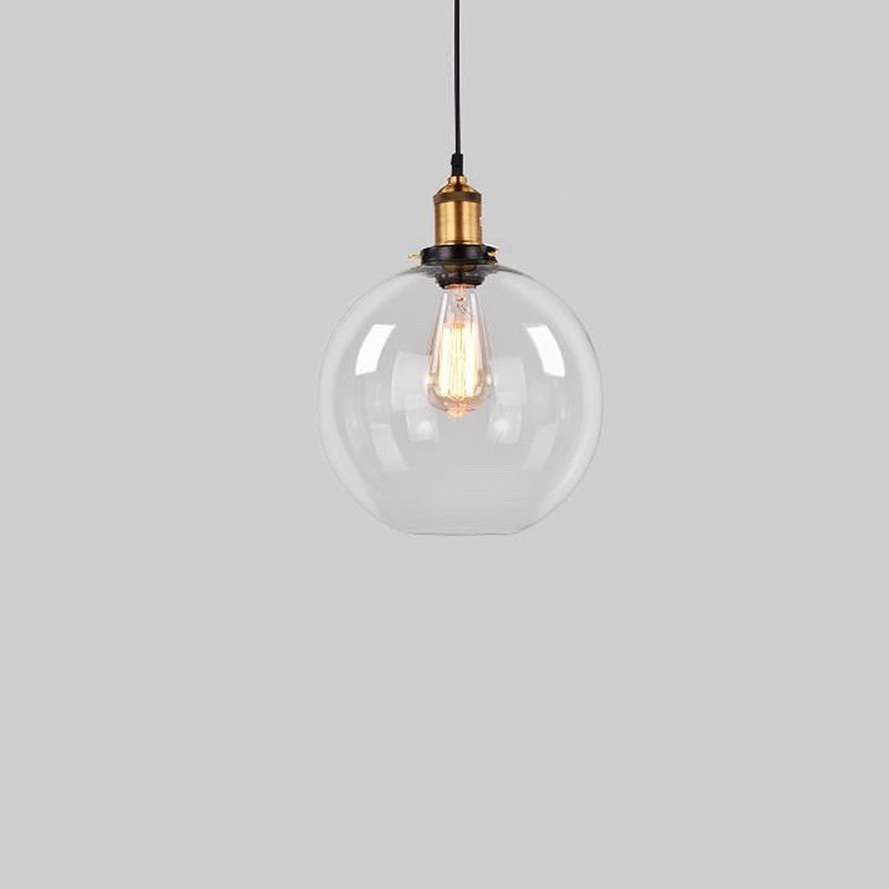 Nordic Clear Glass Bedside Pendant Light | Kalsten