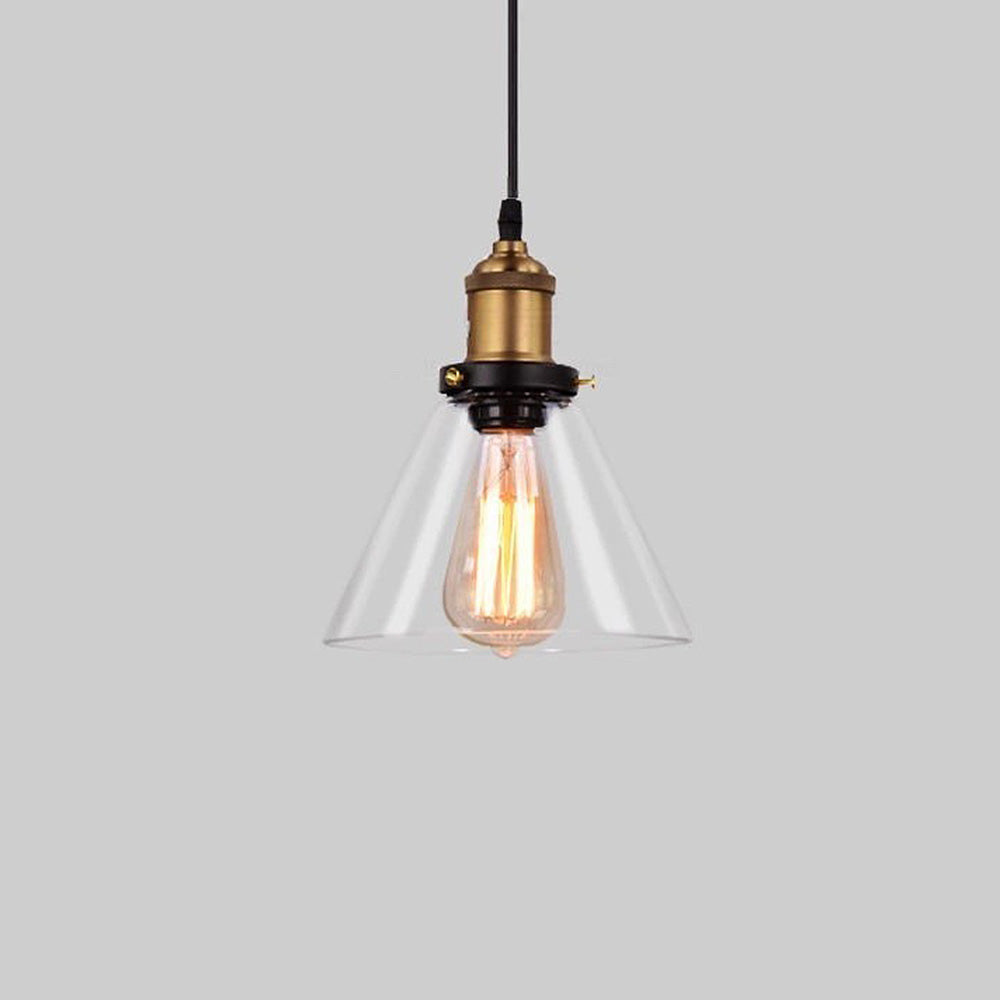 Nordic Clear Glass Bedside Pendant Light | Kalsten