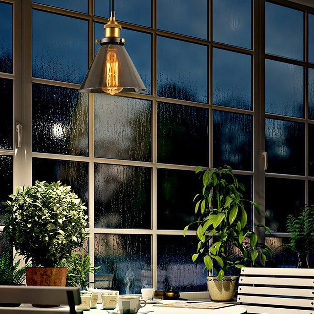 Nordic Clear Glass Bedside Pendant Light | Kalsten