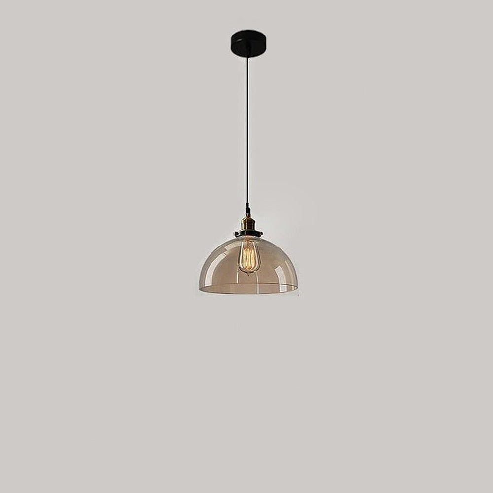 Nordic Clear Glass Bedside Pendant Light | Kalsten