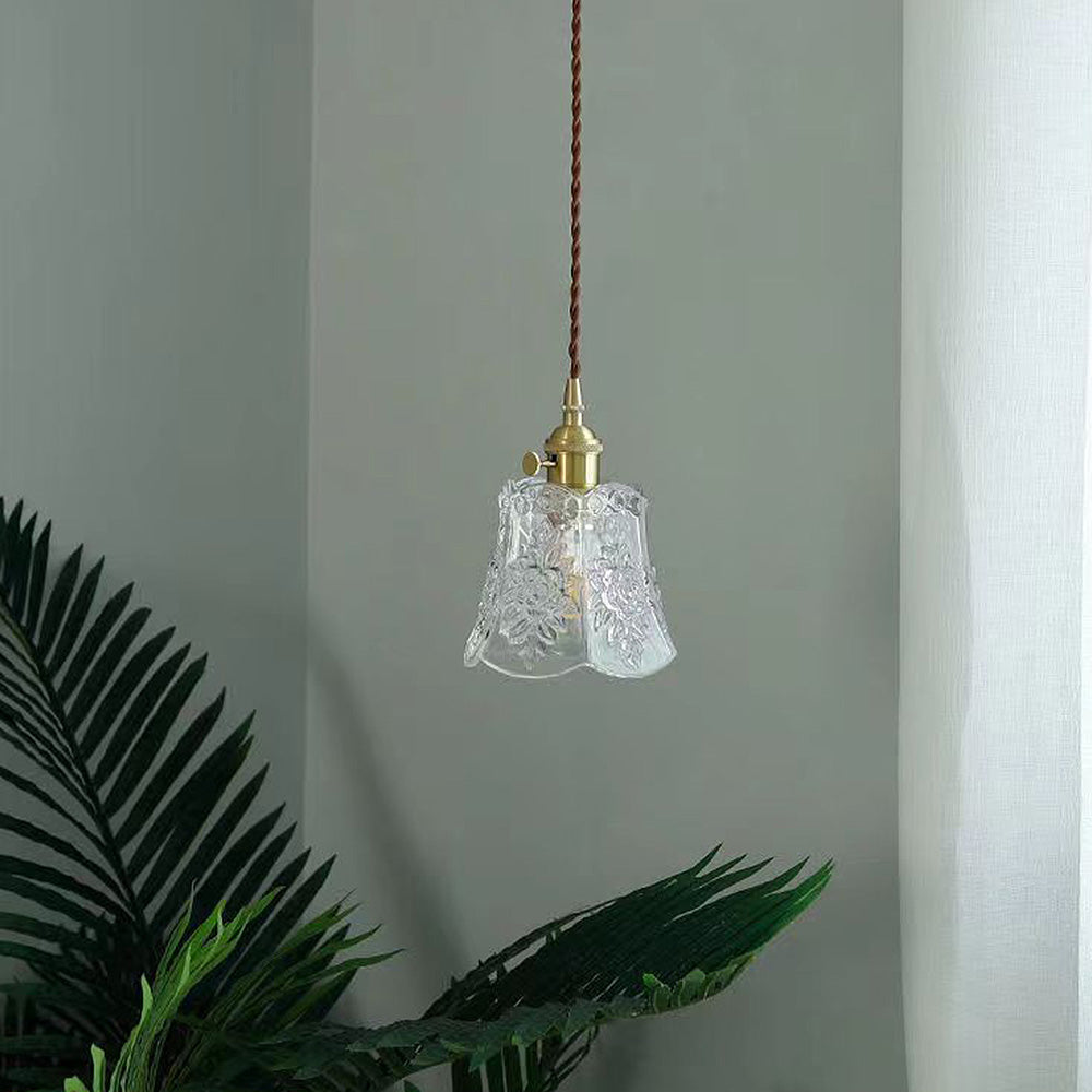 Vintage Mini Glass Clear Pendant Light | Kalsten