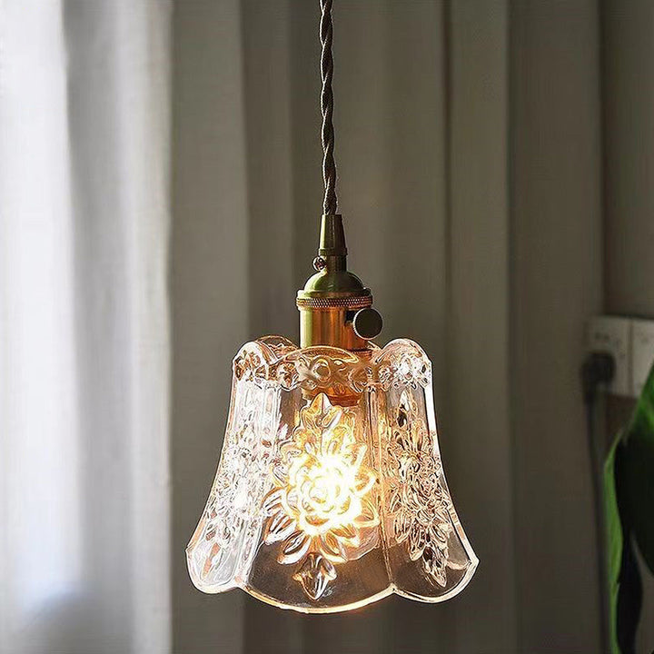 Vintage Mini Glass Clear Pendant Light | Kalsten