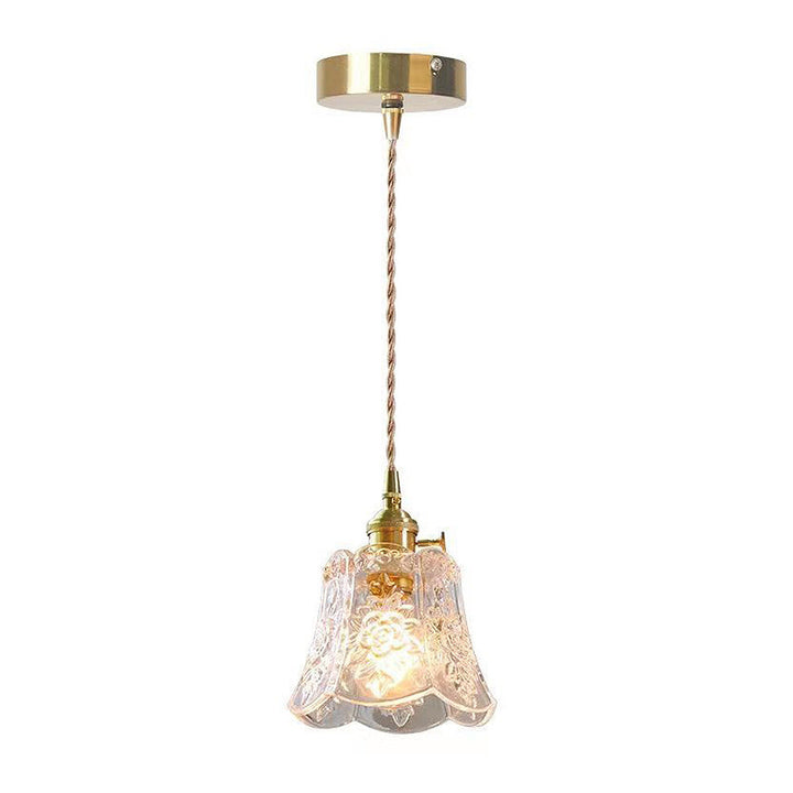 Vintage Mini Glass Clear Pendant Light | Kalsten