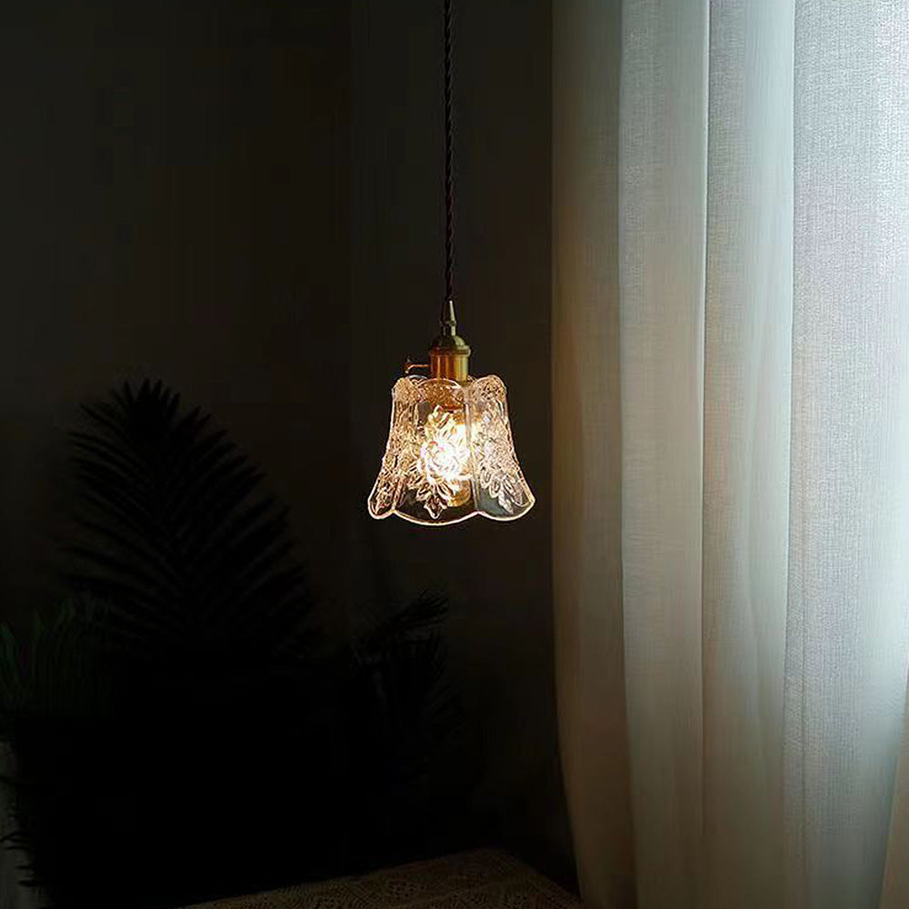 Vintage Mini Glass Clear Pendant Light | Kalsten