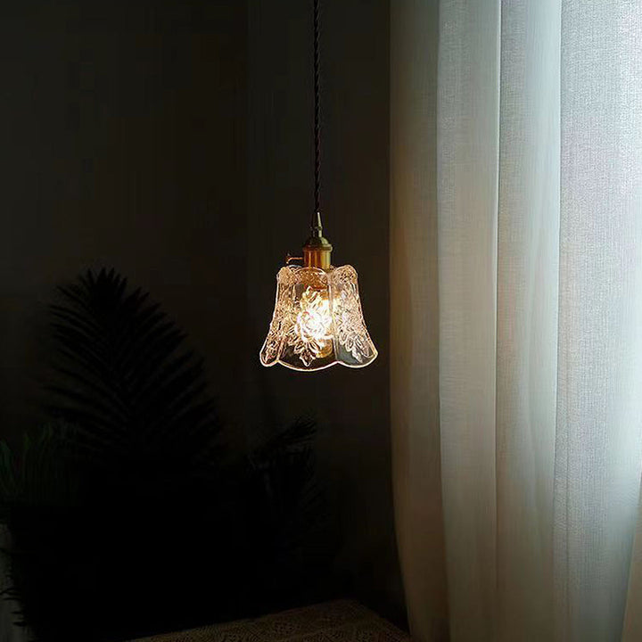 Vintage Mini Glass Clear Pendant Light | Kalsten