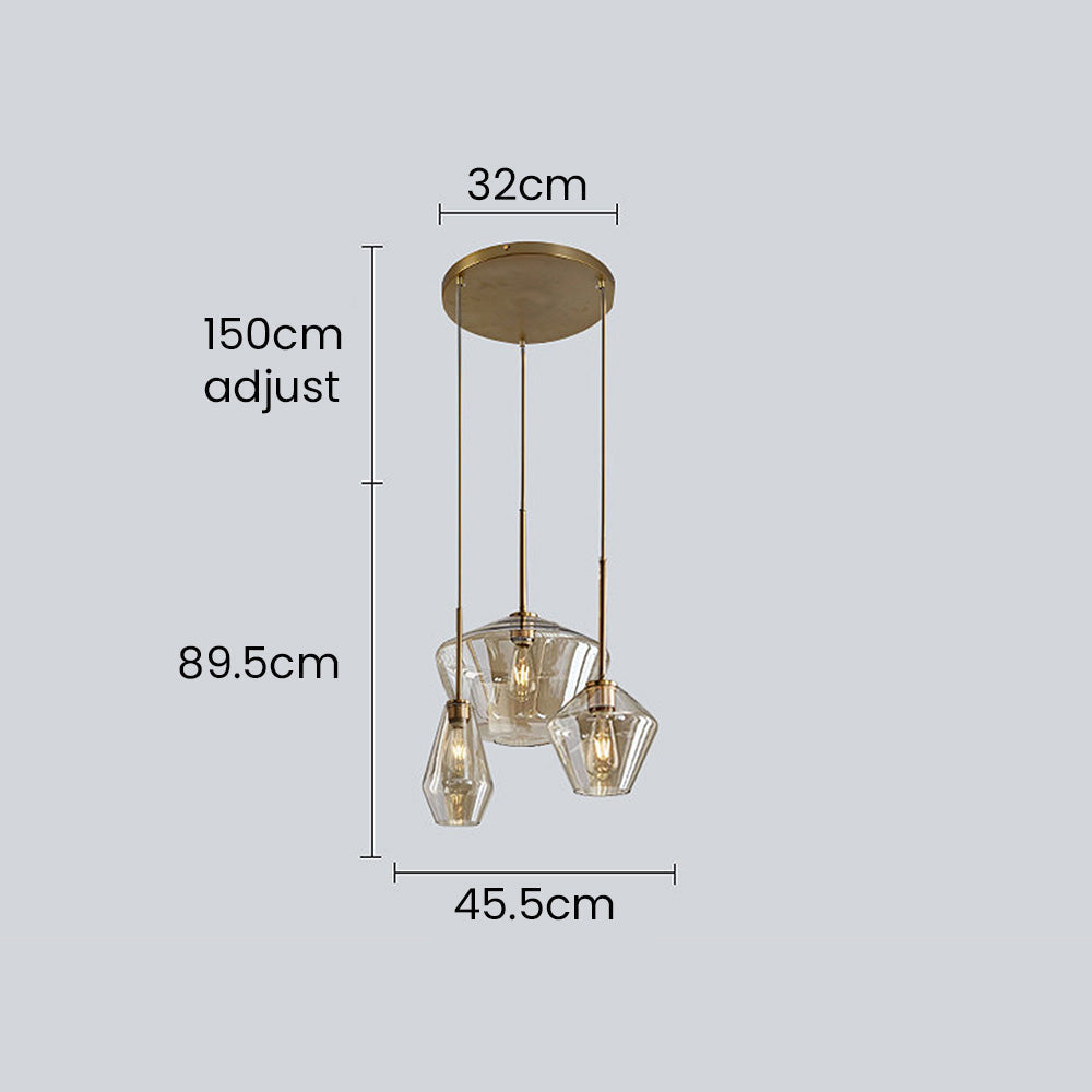 Minimalist Clear Rod Pendant Light | Kalsten