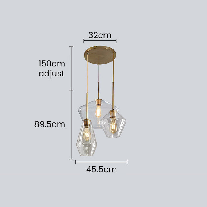 Minimalist Clear Rod Pendant Light | Kalsten