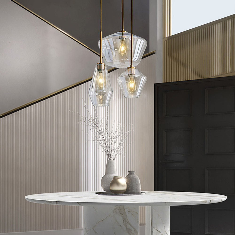 Minimalist Clear Rod Pendant Light | Kalsten