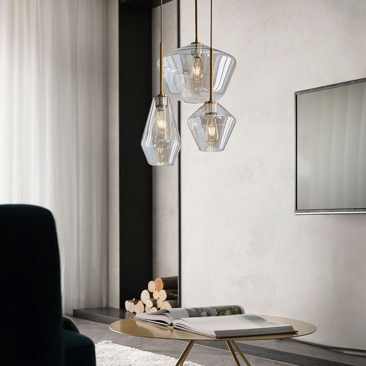 Minimalist Clear Rod Pendant Light | Kalsten