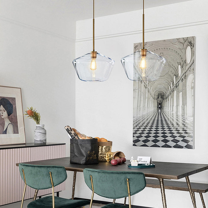 Minimalist Clear Rod Pendant Light | Kalsten