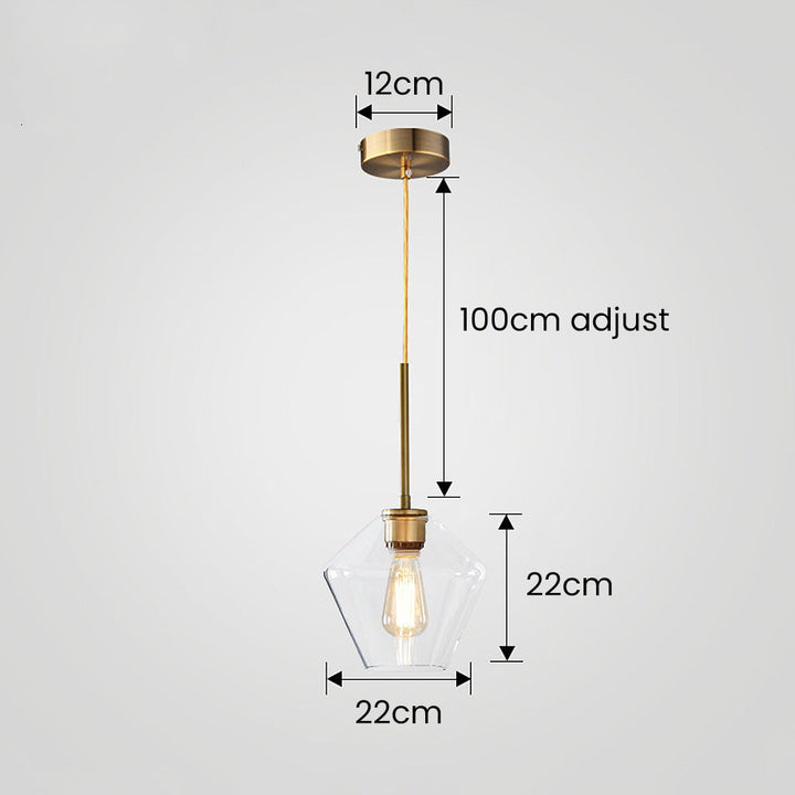 Minimalist Clear Rod Pendant Light | Kalsten