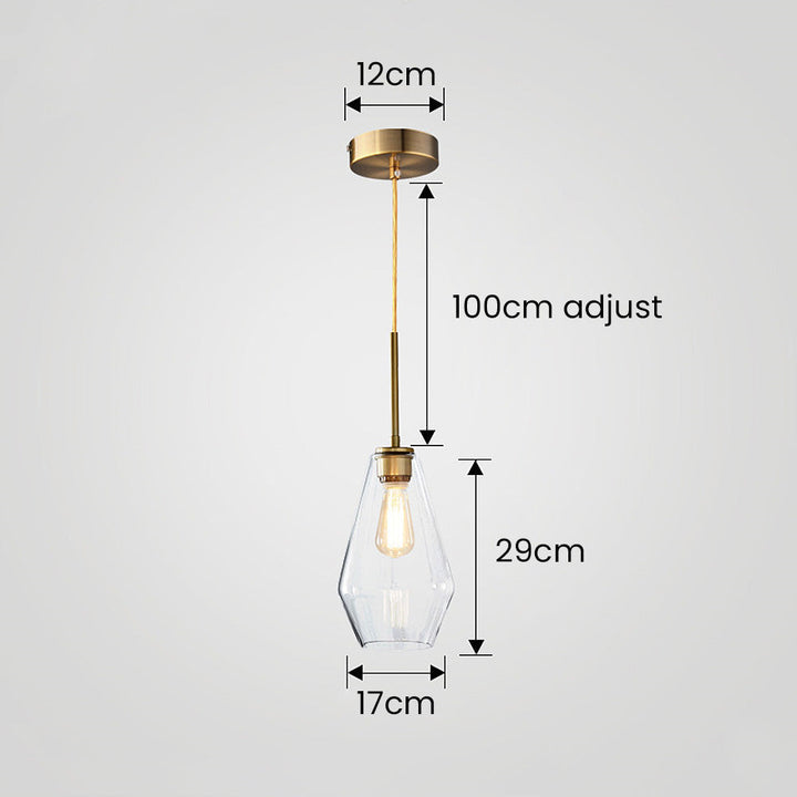 Minimalist Clear Rod Pendant Light | Kalsten