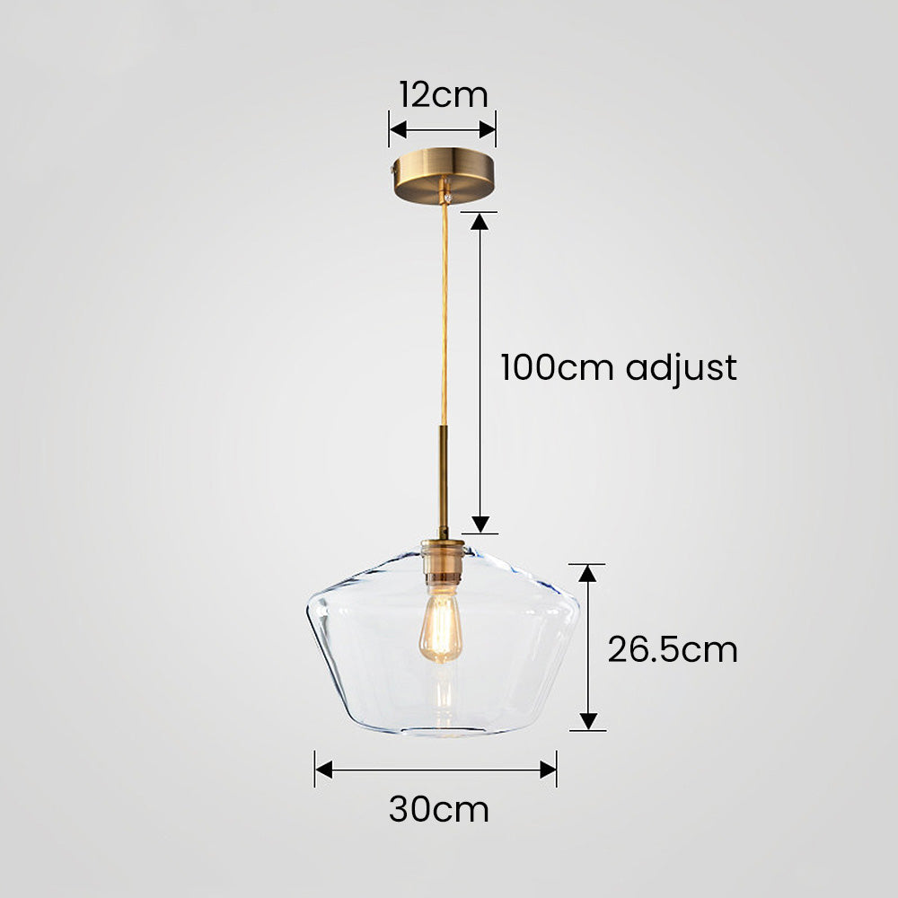 Minimalist Clear Rod Pendant Light | Kalsten