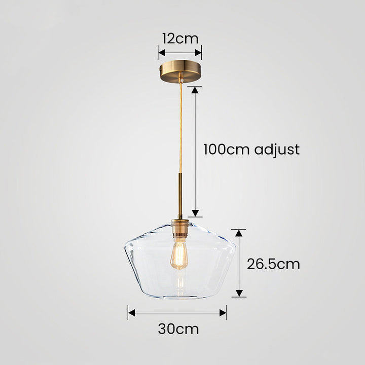 Minimalist Clear Rod Pendant Light | Kalsten