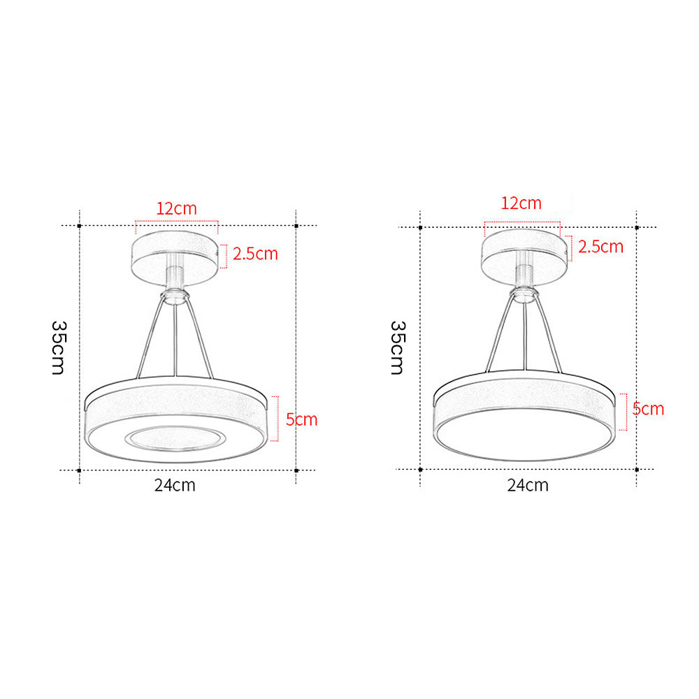 Slim Metal LED Pendant Lamp Kalsten