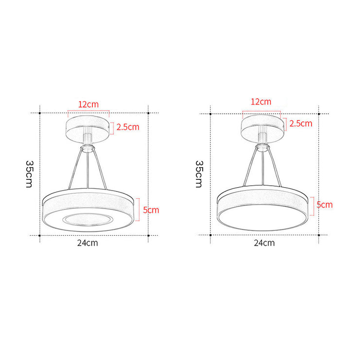 Slim Metal LED Pendant Lamp Kalsten