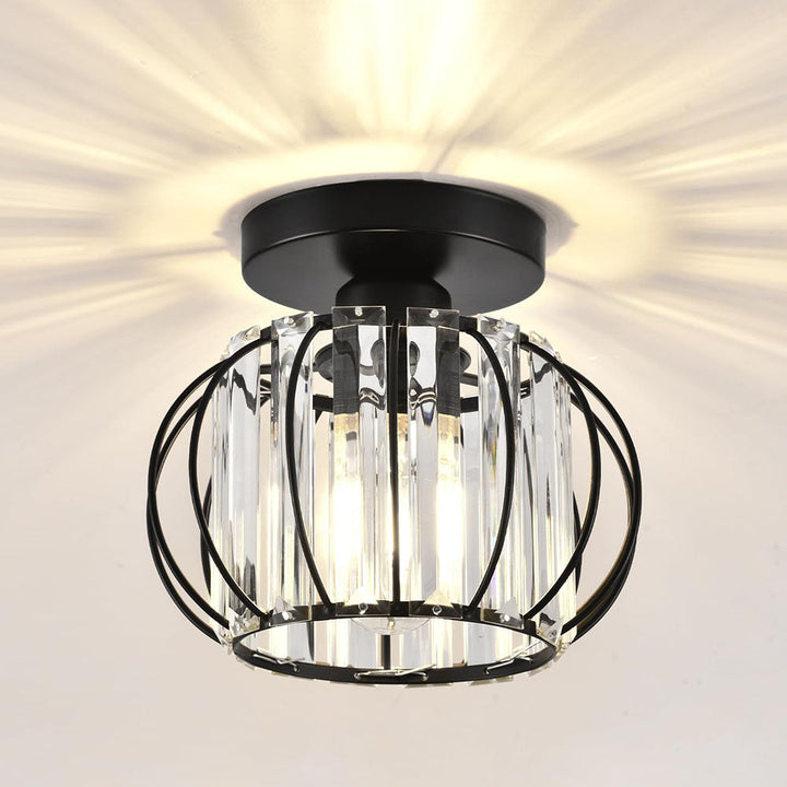 Crystal Ceiling Lamp with Gold Base Kalsten