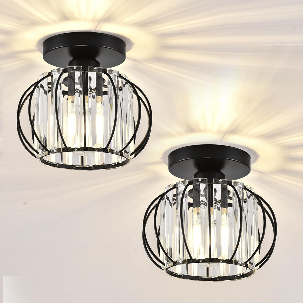Crystal Ceiling Lamp with Gold Base Kalsten